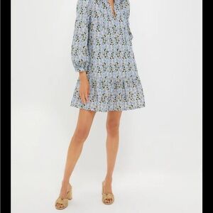 Tuckernuck Blue Floral Long Sleeve Dress